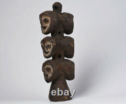 African Statue from LEGA tribe divinity statue fetish DRC wooden tribal art 3100
