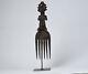 African Statue From Luba Tribe Drc Wooden Comb Tribal Art Congo 3137