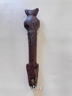 African Wood Flute / Whistle / Musical Instrument From Burkina Faso 6 3/4 Tall