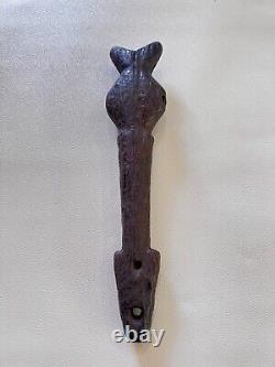 African Wood Flute / Whistle / Musical Instrument From Burkina Faso 6 3/4 Tall