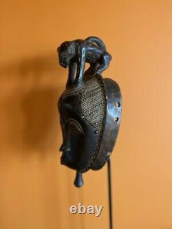 African Yaure Mask from Ivory Coast. Authentic