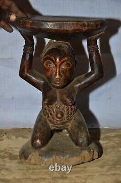 African art. Luba stool from katanga Congo DRC