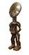 African Art, Handcrafted From One Piece Wood Akua'ba Female Sculpture 805
