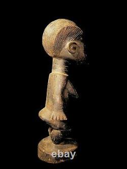 African art handcrafted from one piece wood Fang African Statue 945