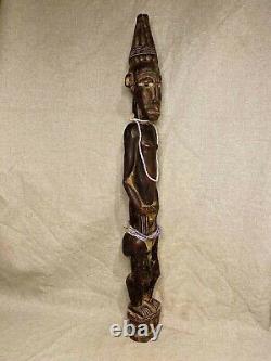 African art handcrafted from one piece wood Fang Mvaï of the Byeri sculpture 145