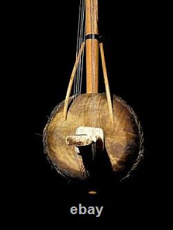 African art handcrafted from one piece wood Kora African String Instrument 955