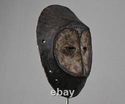 African wooden mask from LEGA tribe DRC Congo 2808