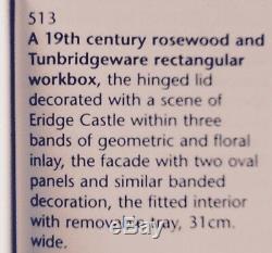 Agatha Christie Owned Tunbridgeware Work Box From Greenway