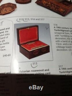 Agatha Christie Owned Tunbridgeware Work Box From Greenway
