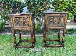 An Antique Wooden Carved Oak 4 Bedroom Set From Actress Lupe Velez