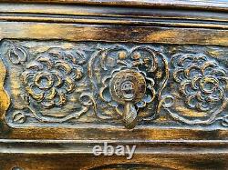 An Antique Wooden Carved Oak 4 Bedroom Set From Actress Lupe Velez