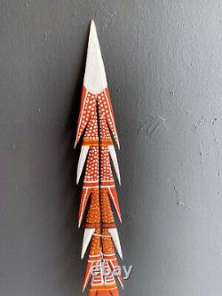 An Australian Aboriginal Carved and Painted Spear from Melville Island