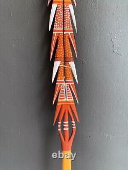 An Australian Aboriginal Carved and Painted Spear from Melville Island
