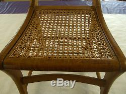 Andy Rooney's Tiger Maple Wicker Chair, c. 1900 (Personally bought from Estate)