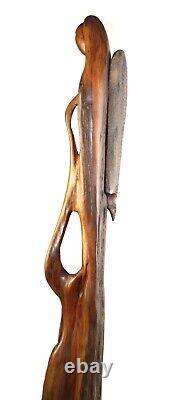 Angel Figurine carved from over 100-years-old Acacia Wood, Exclusive Home Decor