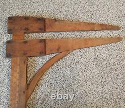Antique 1800's Wooden Measuring Tool with Maker's Name from S. Gardner MA