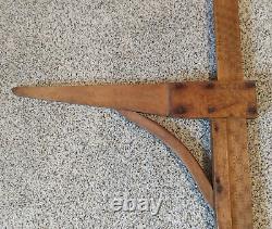 Antique 1800's Wooden Measuring Tool with Maker's Name from S. Gardner MA