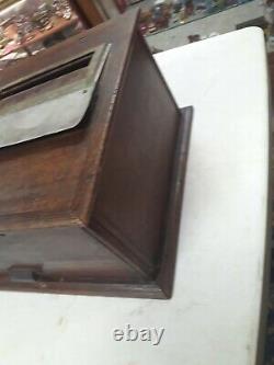 Antique 1901 Hough Wood Cash Register. From Hook's Drug Store Ste Genevieve Mo