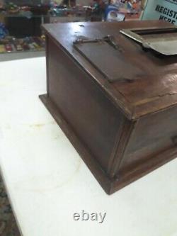 Antique 1901 Hough Wood Cash Register. From Hook's Drug Store Ste Genevieve Mo