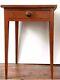 Antique 19th C. One-drawer Stand In Original Red Wash From Berks County Pa