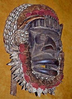Antique African Dan Tribe Poro Society Ceremonial Mask From Ivory Coast, Africa