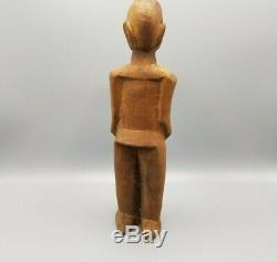 Antique African Fetish Figure Statue Carved Wood Effigy Doll From NYC Gallery