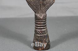 Antique African Ikul ceremonial short sword (knife) from Kuba tribe Congo 19th