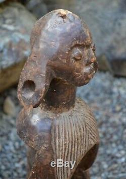 Antique African Mumuye Tribe Iagalagana Ritual Statue Female Figure From Nigeria
