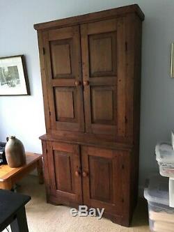 Antique American Early Primitive Cupboard from Virginia, 19th century