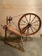 Antique American Spinning Wheel From Early (flax Wheel) 1800's Hand Made