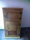 Antique American Oak Wood Ice Refrigerator From The 19th Or Early 20th Century