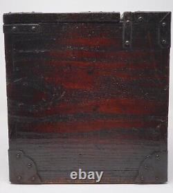 Antique Bill Box Original Hikidashi Vintage Safe with Drawers from Japan 0412D3