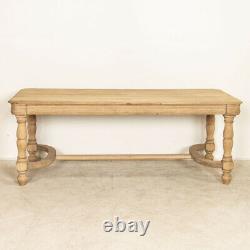 Antique Bleached Oak Dining Table from France Refectory Table