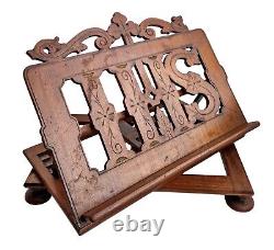 Antique Book Stand from Wood for Missale 1900 (#17450)