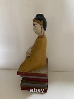 Antique Buddha Seated Detachable Wood Figure from Thailand / Southeast Asia 11