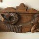 Antique Carved Mermaid Headboard From Mexico