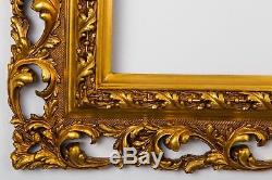 Antique Carved Wood Picture Frame from Early 20th Century