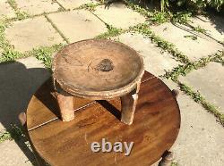 Antique Carved Wooden Stool From Tanzania Africa