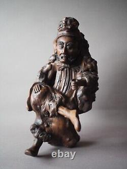 Antique Chinese root wood carving sculpture from the QING DYNASTY 19th century