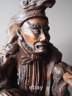 Antique Chinese root wood carving sculpture from the QING DYNASTY 19th century