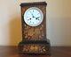 Antique Desk Clock From The Era Of Louis-philippe France 1840 Serviceable 14 In