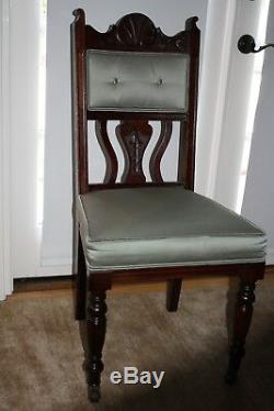 Antique Dining Chairs, set of 4 from the 1800's. Unique & Beautiful