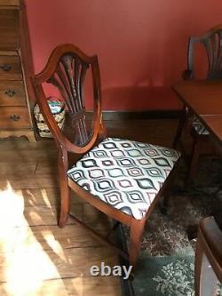 Antique Dining Room Table and Chairs from The Jake Tennenbaun Co, Ohio-Est. 1886