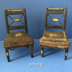 Antique Early 1830's Empire Style Dolls House Furniture From Saxony