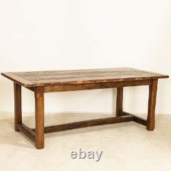 Antique Farm Dining Kitchen Table from France