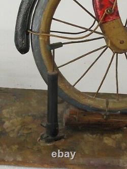 Antique Folk Art Handmade Wood Bicycle from Pottstown Pa. C. 1930