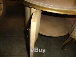 Antique French Provincial Marble Top Side / End Table from Italy