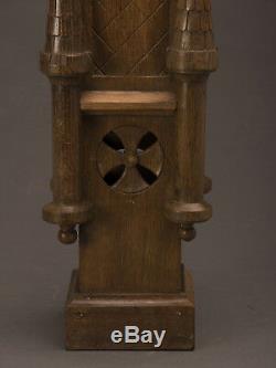 Antique French Sculpture Model of a Medieval Tower from France circa 1870