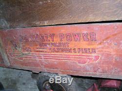 Antique Gravely wood dump cart with original graphics P/U from 45044