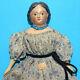 Antique Greiner Style 9 Inch Milliners Model Papier Mache Wood Doll From Museum